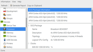 Package Information from Raspberry Pi 3