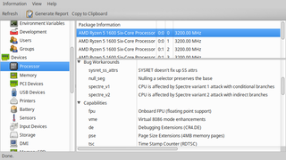 CPU capability flag definintions on amd64