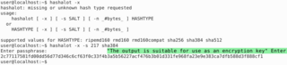Read and hash a passphrase
