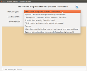 Helpman Manual Type Selection