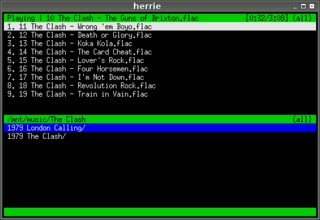 Minimalistic audio player built upon Ncurses