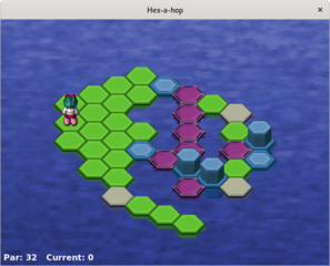 A game with elevator and jumper