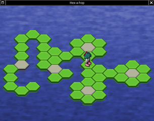 puzzle game based on hexagonal tiles