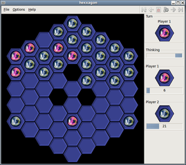 Hexagonal Ataxx clone