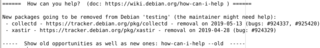 show opportunities for contributing to Debian