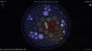 non-euclidean graphical rogue-like game