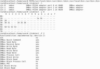 heterogeneous set of I2C tools for Linux