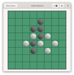A typical game of iagno.