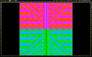 Triangulated triangles pattern.