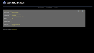 icecast2 status page