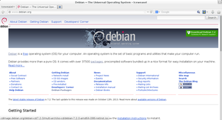 Web browser based on Firefox - Transitional package