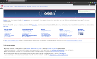 Web browser based on Firefox - Transitional package