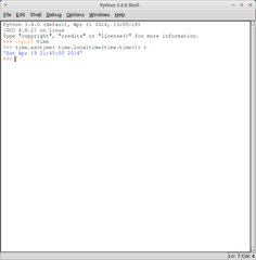 Idle python 3.4 shell