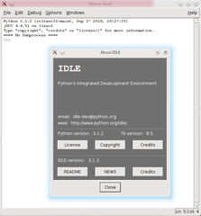IDE for Python using Tkinter (transitional package)