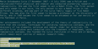 diffing a change to my motd with imediff, solarized theme