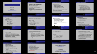 PDF presentation tool with eye candies