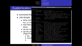 PDF presentation tool with eye candies