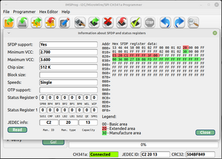 Linux chip programmer for CH341a devices
