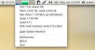 Graphical system load indicator for CPU, ram, etc.