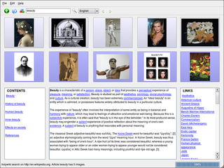 visual Wikipedia browser