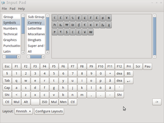 On-screen Input Pad to Send Characters with Mouse