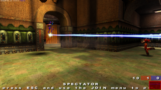 Game engine for 3D first person shooter games