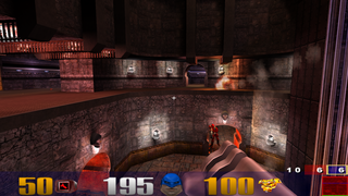 Game engine for 3D first person shooter games