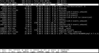 simple top-like I/O monitor