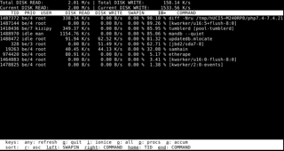 simple top-like I/O monitor