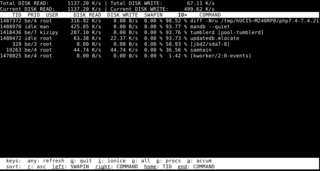 simple top-like I/O monitor