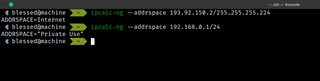 parameter calculator for IPv4 and IPv6 addresses