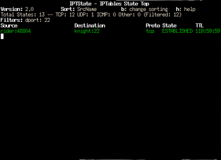 top-like interface to your netfilter connection-tracking table