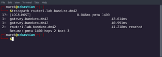 Tools to trace the network path to a remote host