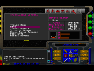 Weapon installation details