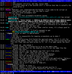 terminal based IRC client