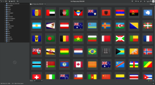 ISO country flags in PNG format (320x240)