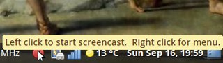 Desktop session recorder producing Ogg Theora video