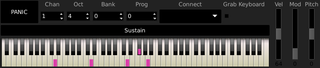 Virtual MIDI keyboard for JACK MIDI