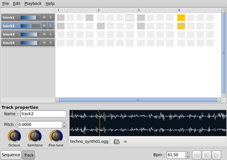 a drum machine-like audio sequencer with JACK support