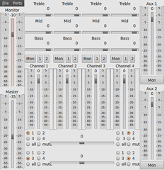 routes and manipulates audio from/to multiple sources