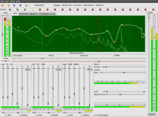 Audio mastering from a mixed down multitrack source with JACK