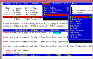 editor for programmers (textmode version)