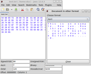 visual editor to view and edit files in hexadecimal
