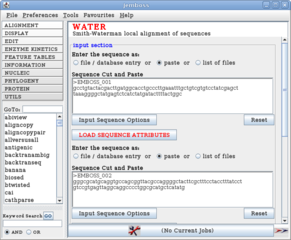 graphical user interface to EMBOSS
