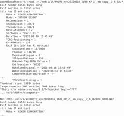 manipulate the non-image part of Exif compliant JPEG files