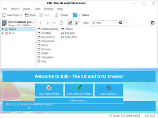 new k3b