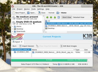 step-by-step - write DVD with k3b (12 from 25)