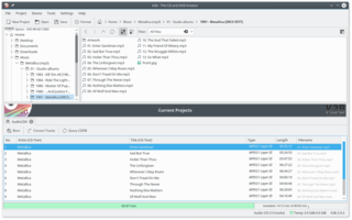 Sophisticated CD/DVD burning application