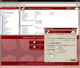 Sophisticated CD/DVD burning application