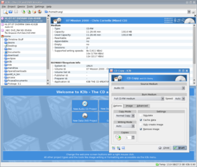 Sophisticated CD/DVD burning application